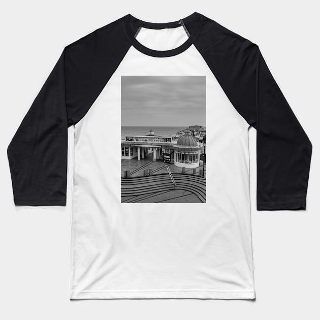 Cromer Pier, Norfolk Baseball T-Shirt by stuartchard